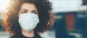 woman in mask appreciates accommodating at-risk patients in Allen