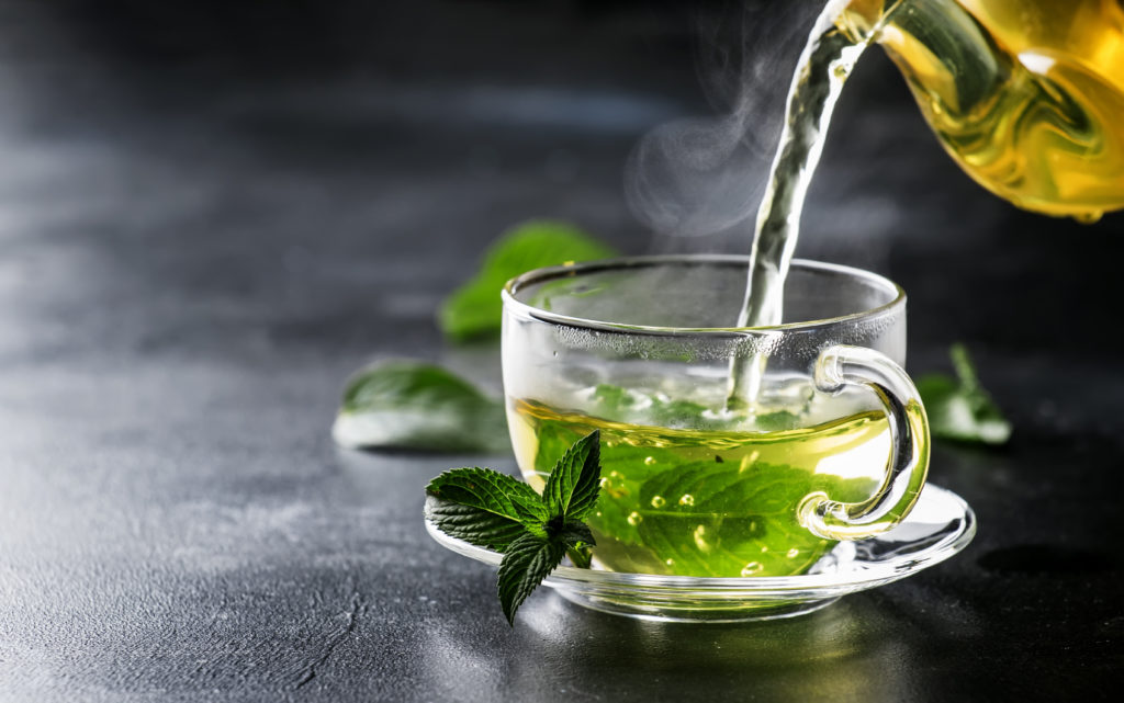 hot green tea cavity prevention